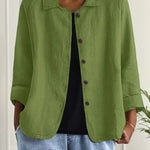 Enid – Relaxed blouse met kraag