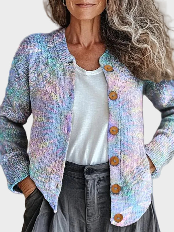 Ivadelle – Gebreid vest in pasteltinten