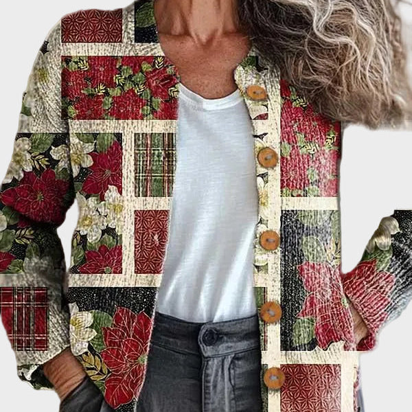 Frostine – Feestelijk patchworkvest