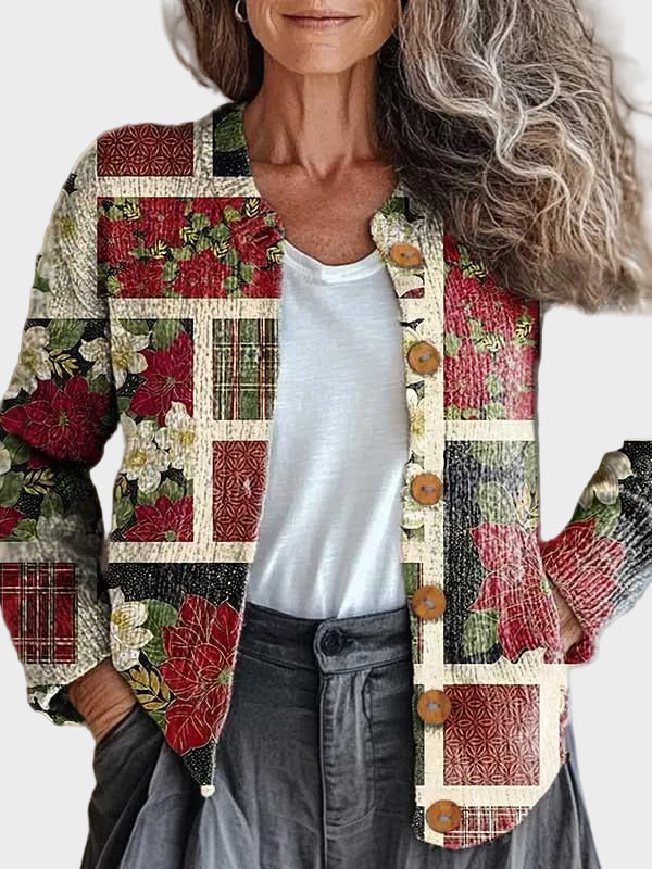 Frostine – Feestelijk patchworkvest