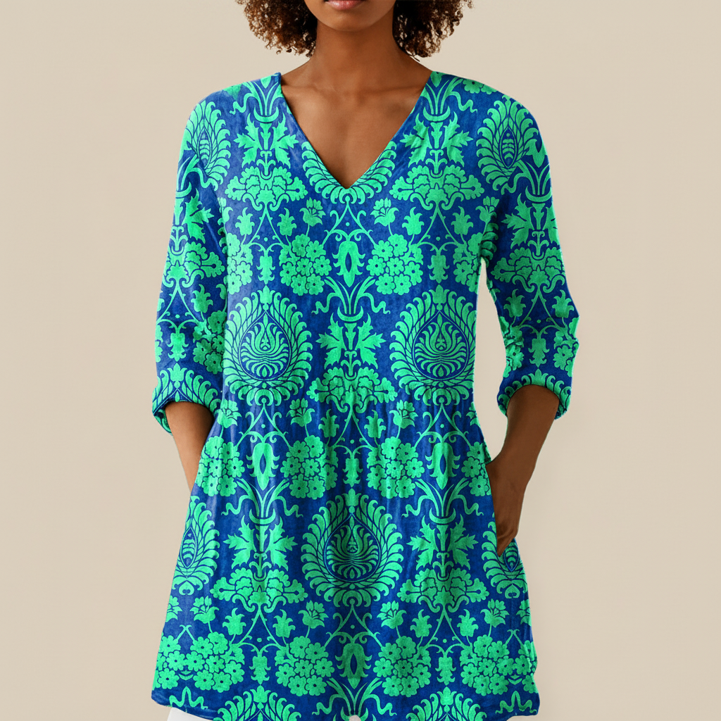 Romy | Lange blouse met print