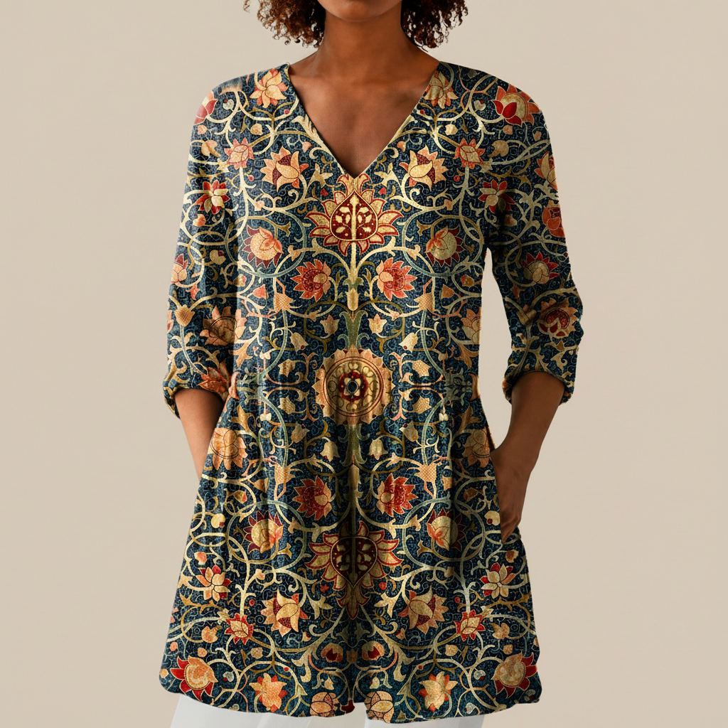 Liora | Lange blouse met print