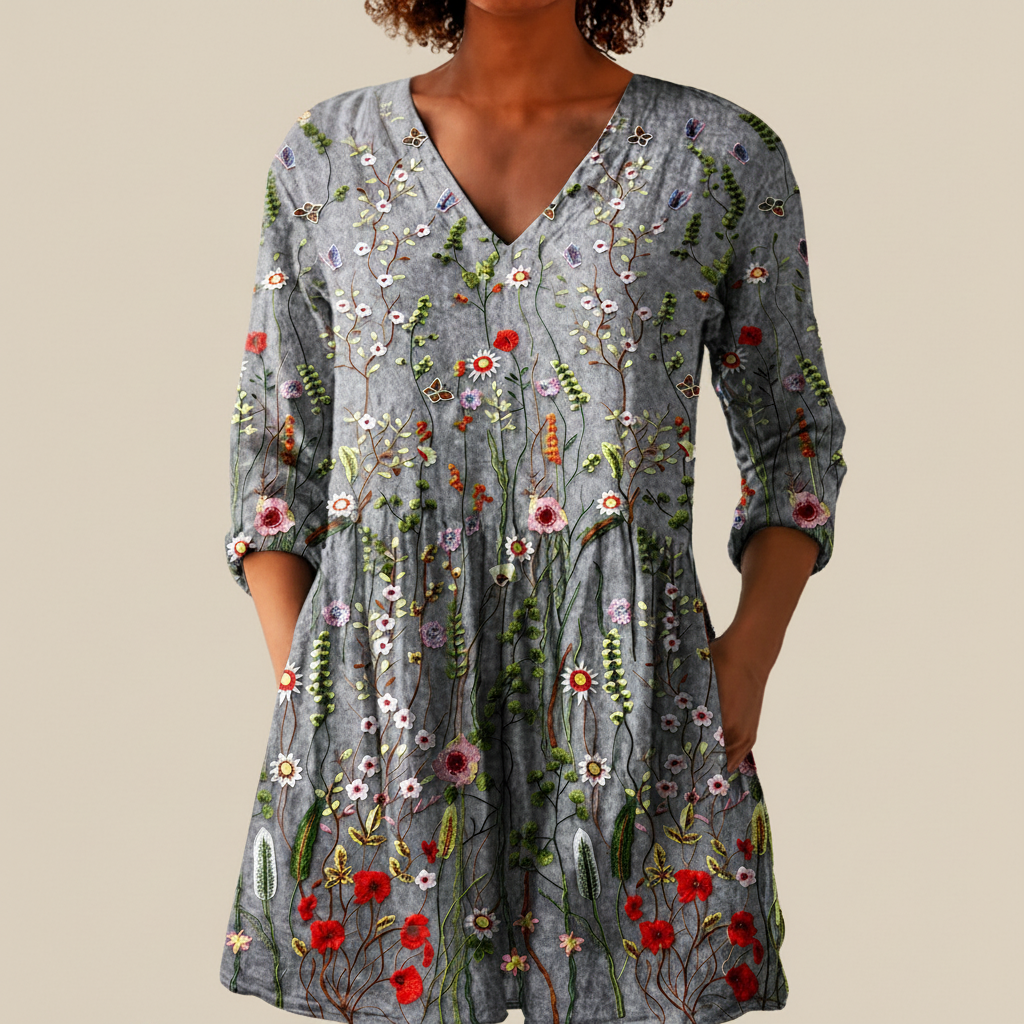 Sloane | Lange blouse met print