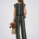 Alessia - Elegante gestreepte set van twee delen