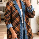Naomi – Vintage denimjas met colourblocking
