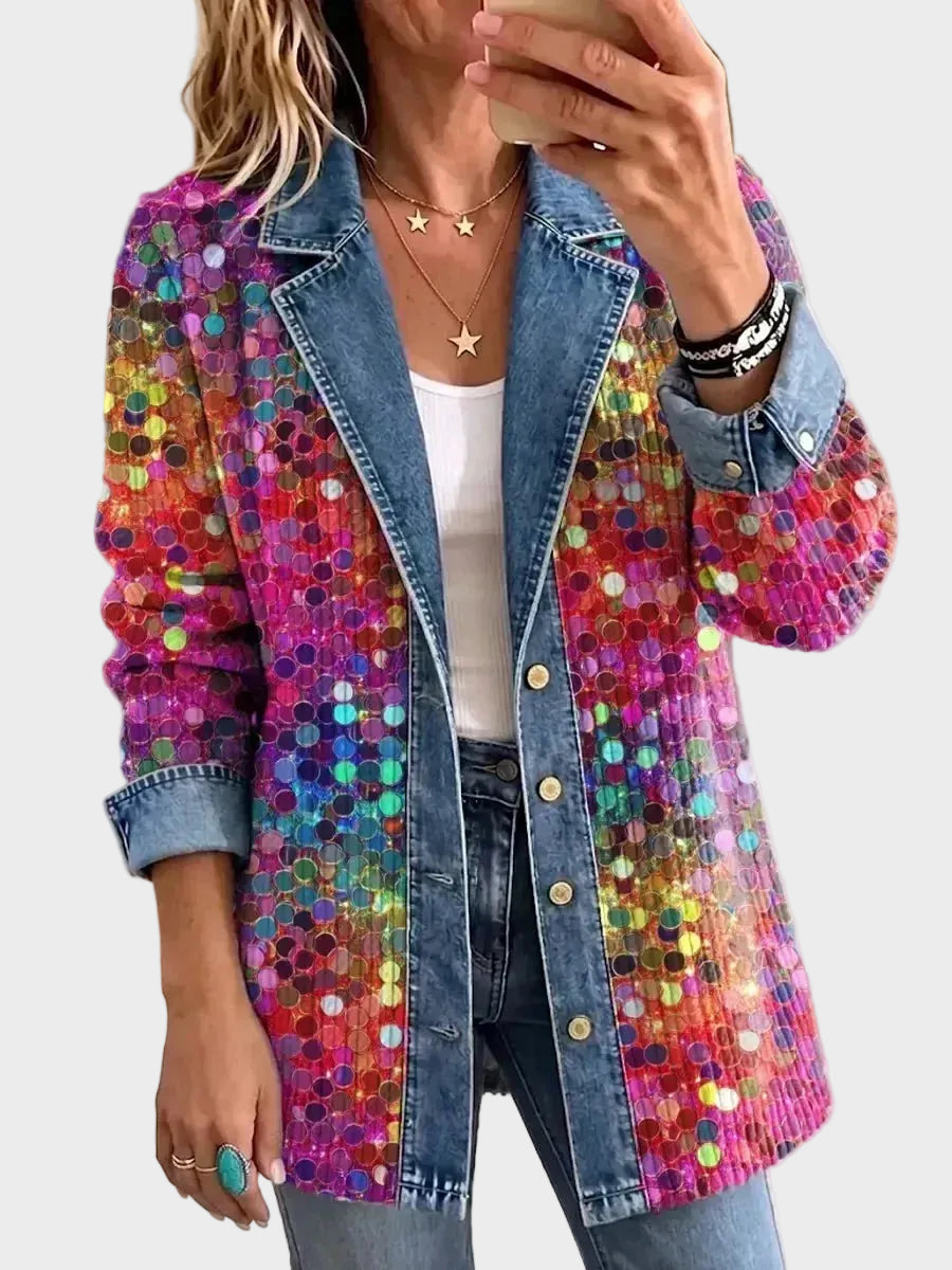 Kennedy – Jasje met paillettenprint