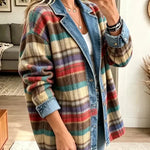 Sarah – Vintage denimjas met patchwork