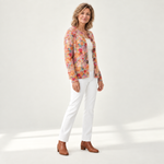 Helena - Vest met kleurrijk bloemenpatroon - zijkant