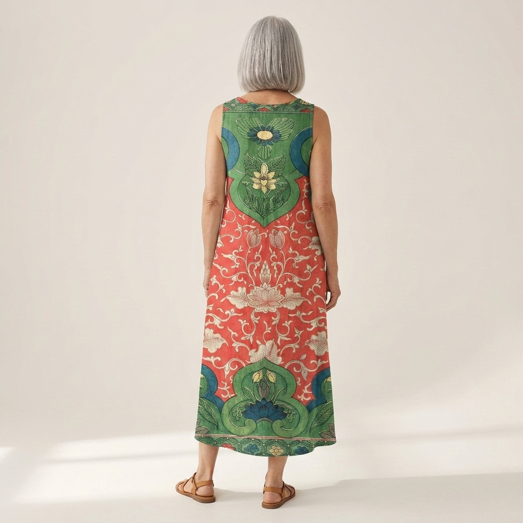Amara - Mouwloze midi-jurk