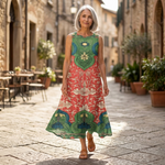 Amara - Mouwloze midi-jurk