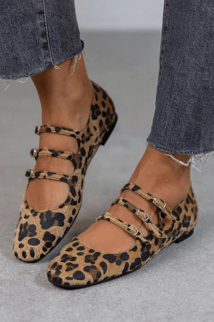 Angelie - Schoenen met luipaardprint
