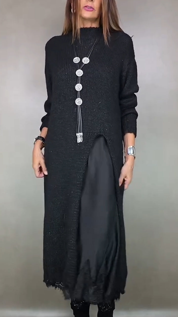 Annabel - Complete stijlvolle outfit (lange trui + jurk)