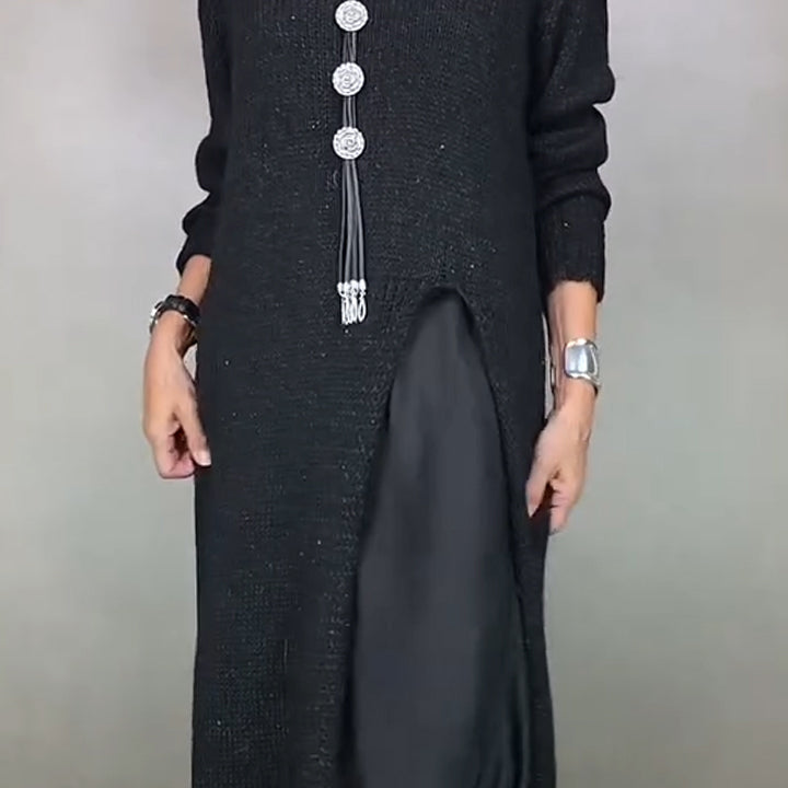 Annabel - Complete stijlvolle outfit (lange trui + jurk)