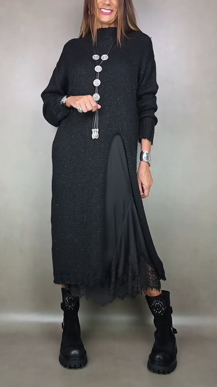Annabel - Complete stijlvolle outfit (lange trui + jurk)