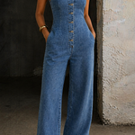 Anouschka - Denimjurk met vierkante hals