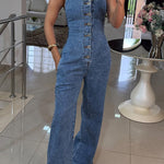 Anouschka - Denimjurk met vierkante hals