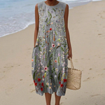Aria - Mouwloze midi-jurk