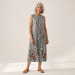 Aria - Mouwloze midi-jurk