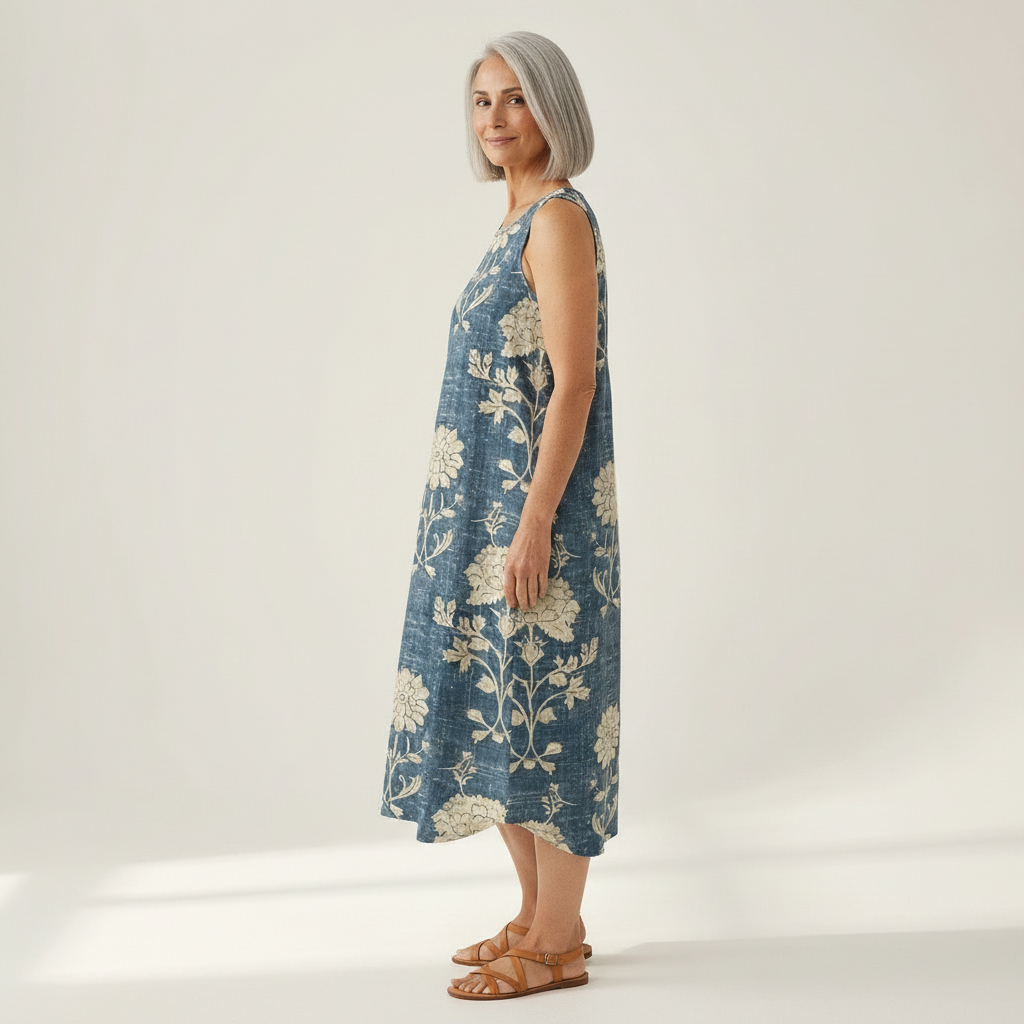 Arlo - Mouwloze midi-jurk