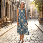 Arlo - Mouwloze midi-jurk