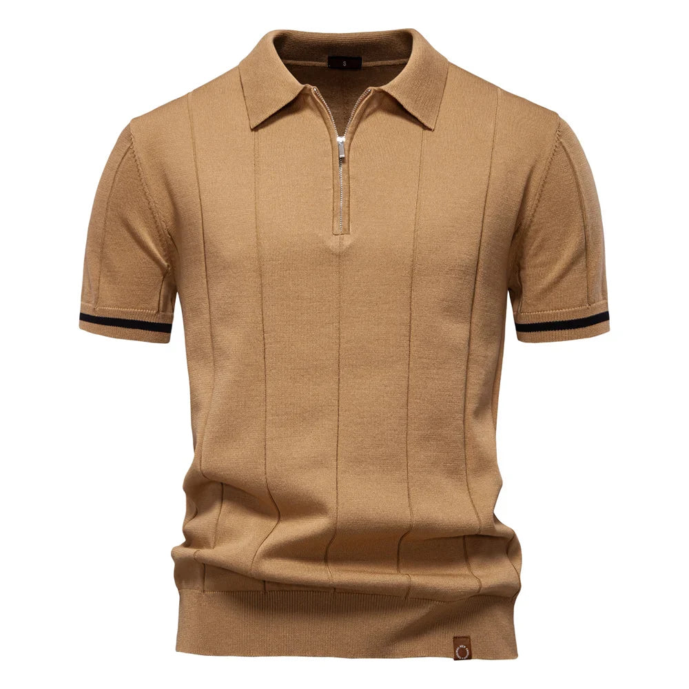 Bart - Zomerse polo met rits