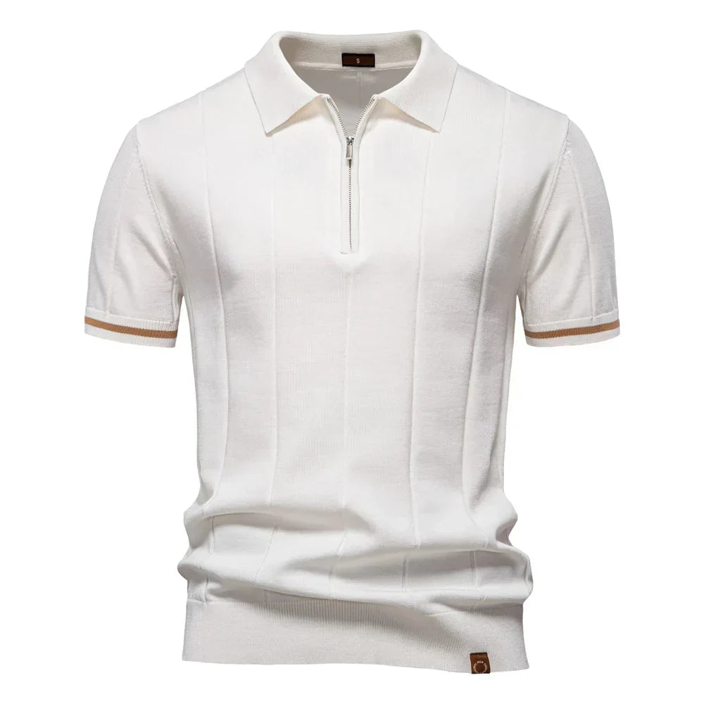 Bart - Zomerse polo met rits