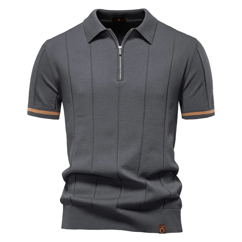Bart - Zomerse polo met rits