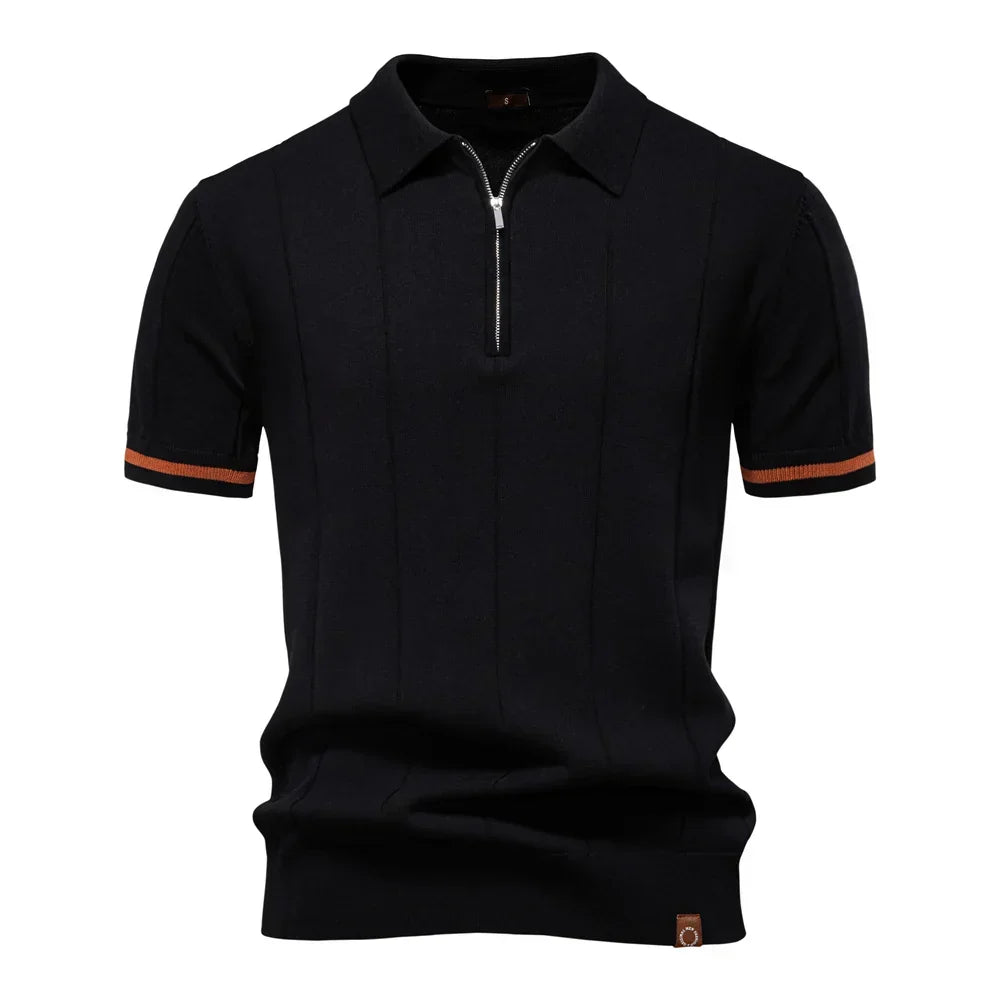 Bart - Zomerse polo met rits