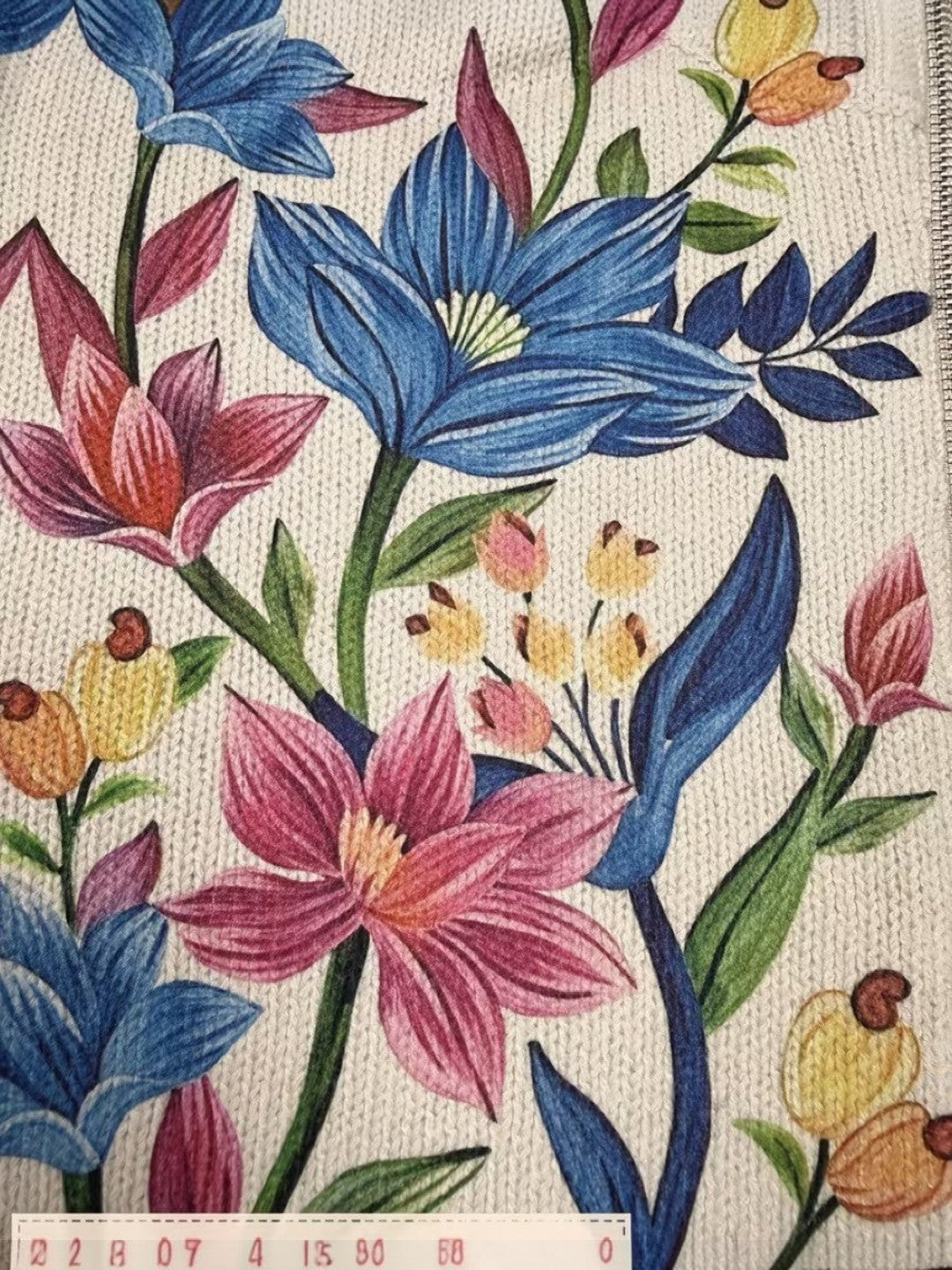 Birgit - Vest met botanisch bloemenpatroon