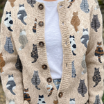 Charlotte - Vest met kattenpatroon