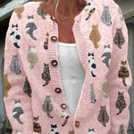 Charlotte - Vest met kattenpatroon