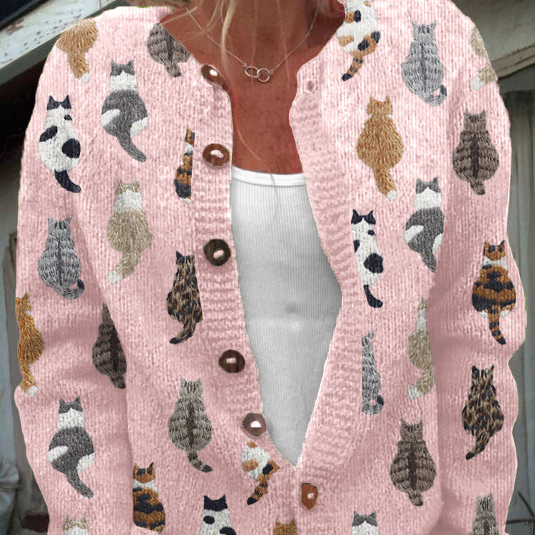 Charlotte - Vest met kattenpatroon