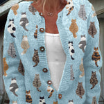 Charlotte - Vest met kattenpatroon