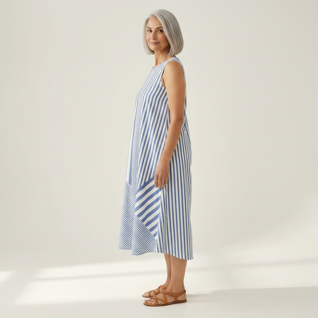 Claire - Mouwloze midi-jurk