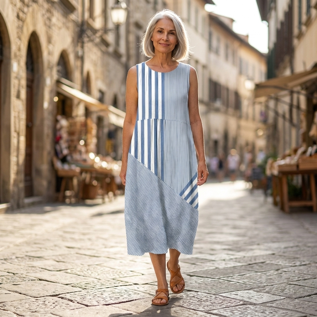 Claire - Mouwloze midi-jurk