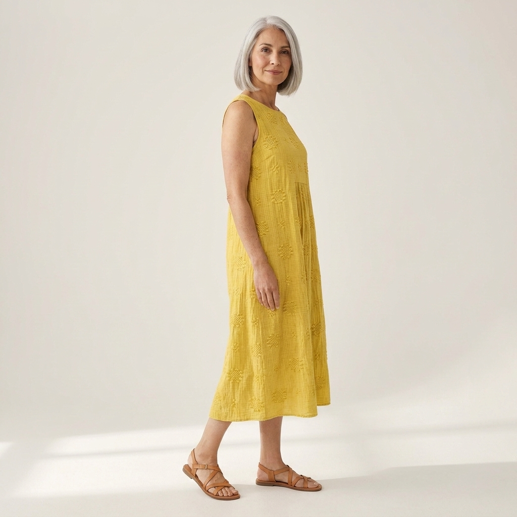 Clara - Mouwloze midi-jurk
