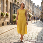 Clara - Mouwloze midi-jurk