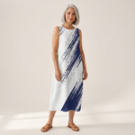 Elena - Mouwloze midi-jurk