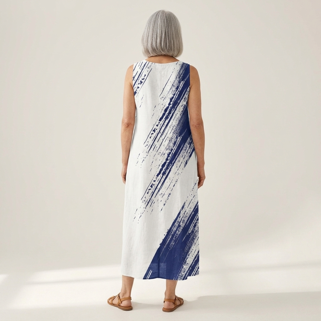 Elena - Mouwloze midi-jurk
