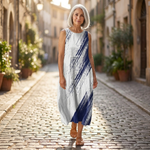 Elena - Mouwloze midi-jurk