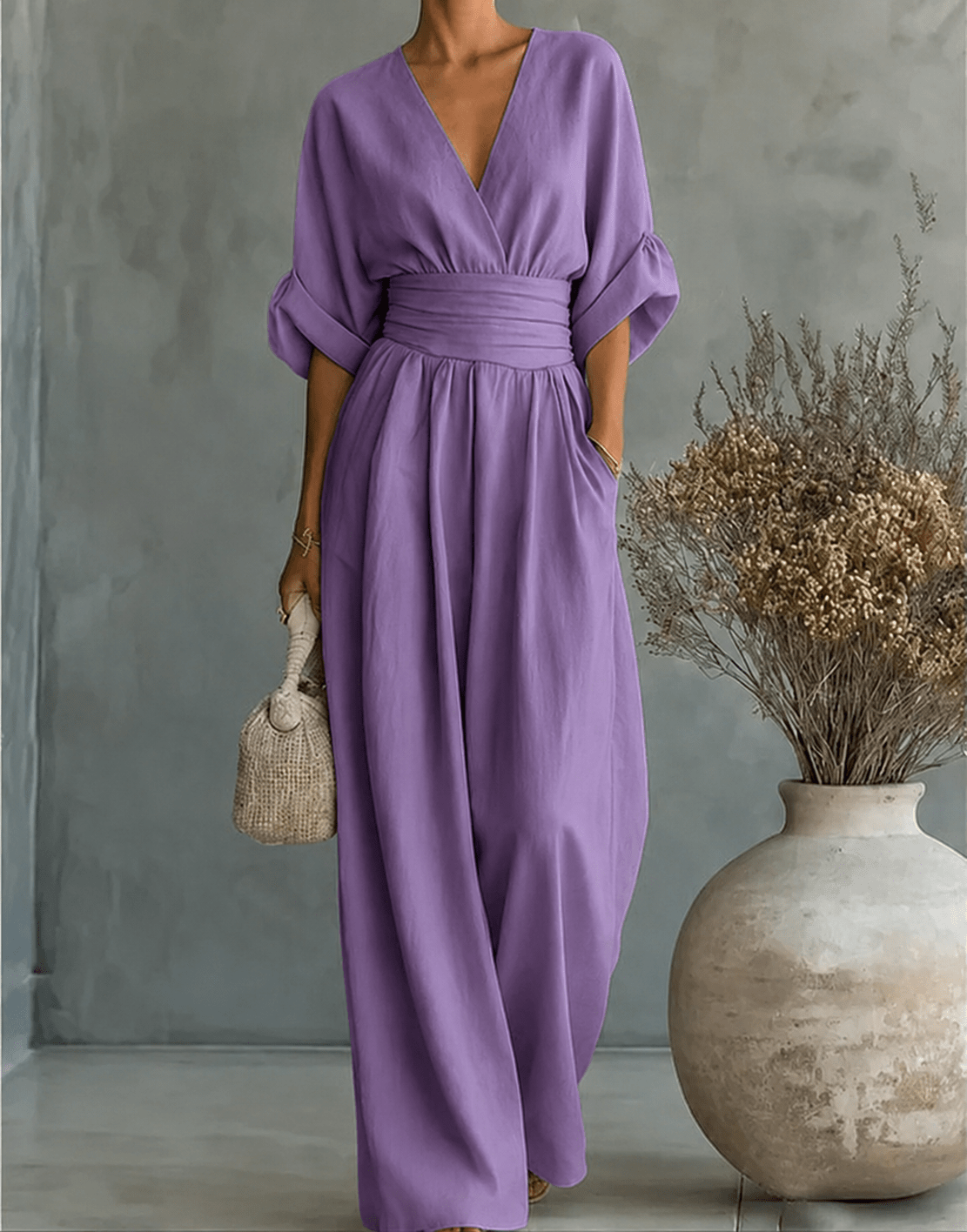 Élise - Elegante vloeiende jumpsuit