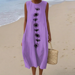 Emma - Mouwloze midi-jurk