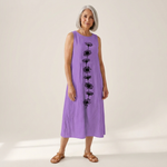 Emma - Mouwloze midi-jurk