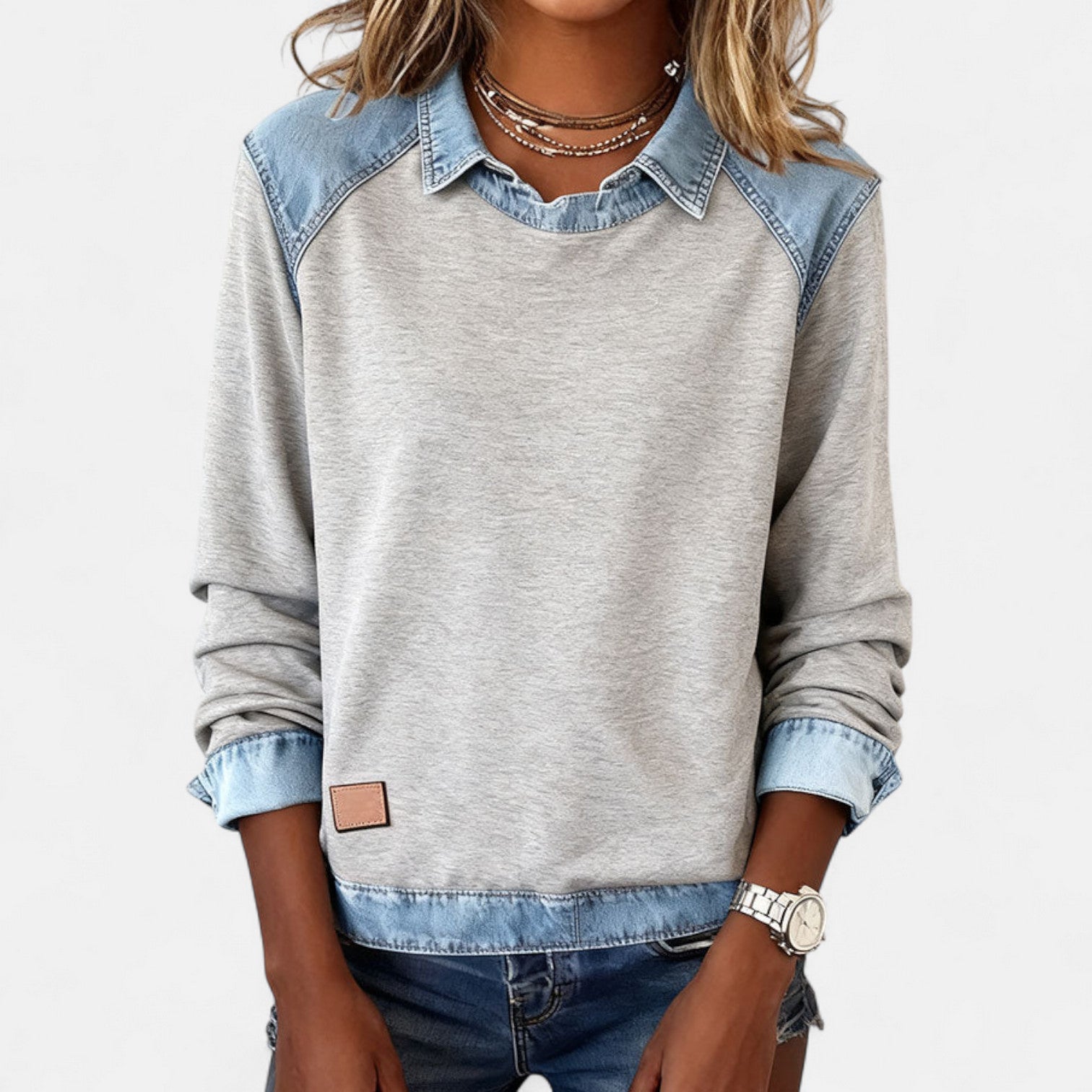 Emmy - Trendy lange mouwen damestrui