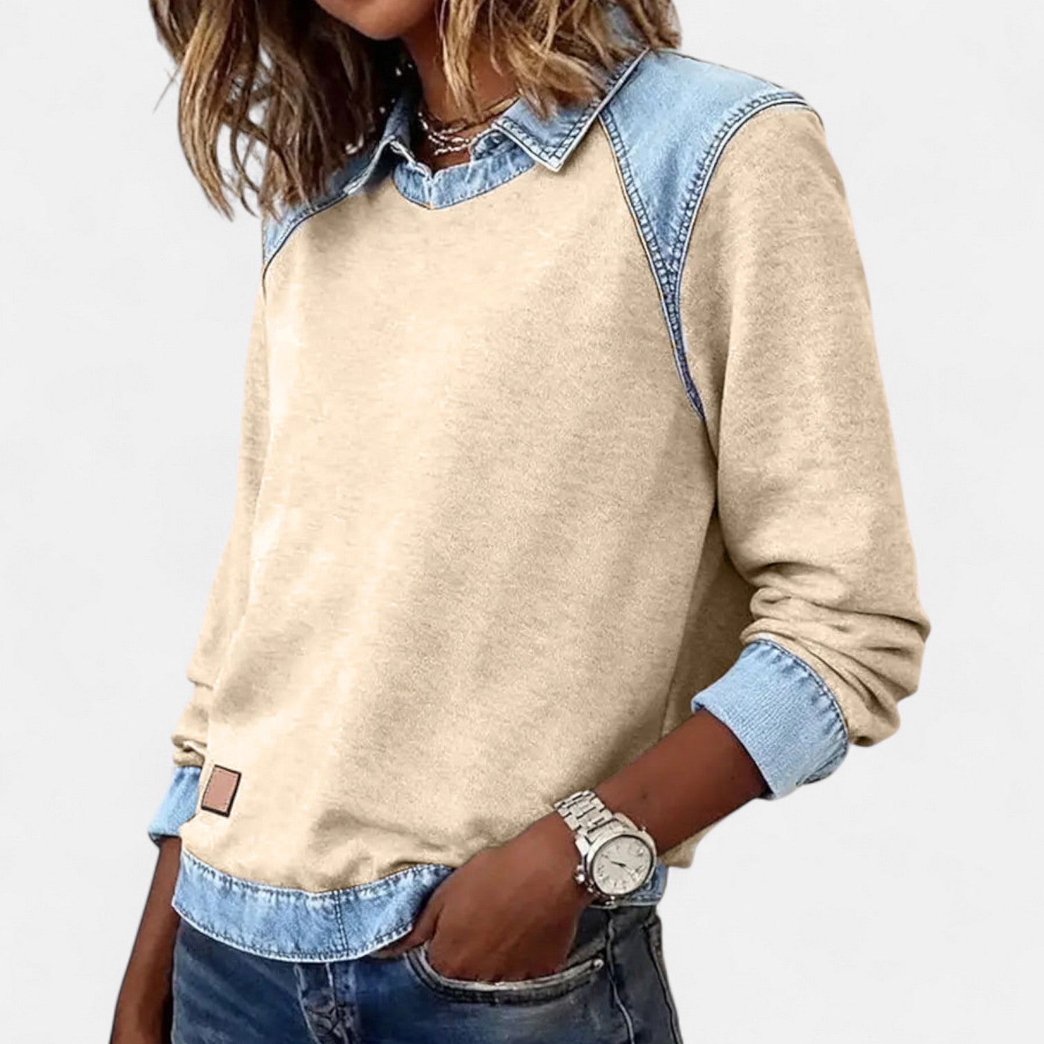 Emmy - Trendy lange mouwen damestrui