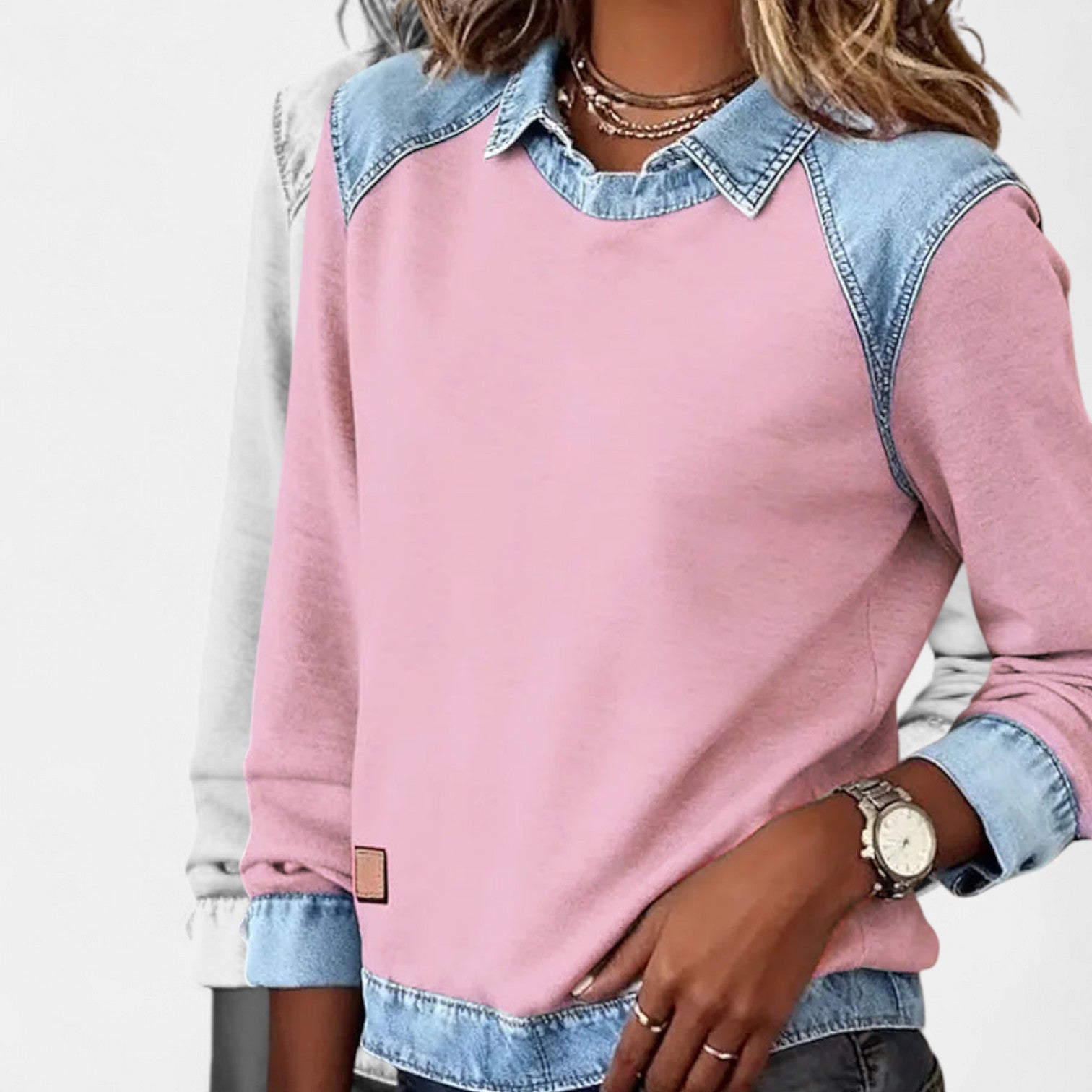 Emmy - Trendy lange mouwen damestrui