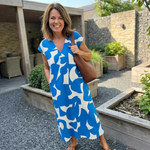 Evi - Jurk met print en V-hals