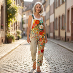 Fenna - Kleurrijke bedrukte tuinbroek