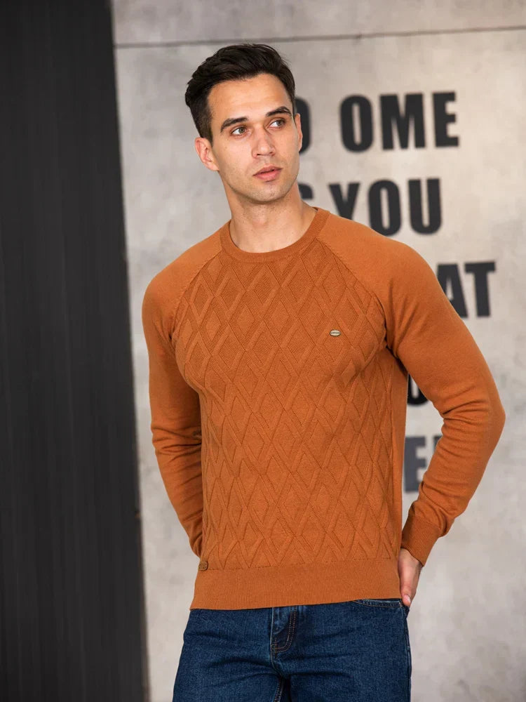 Finn - Herentrui met ruit design