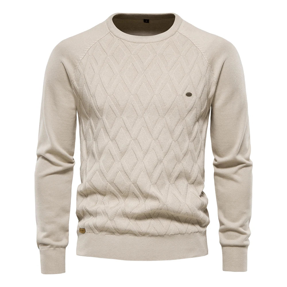 Finn - Herentrui met ruit design
